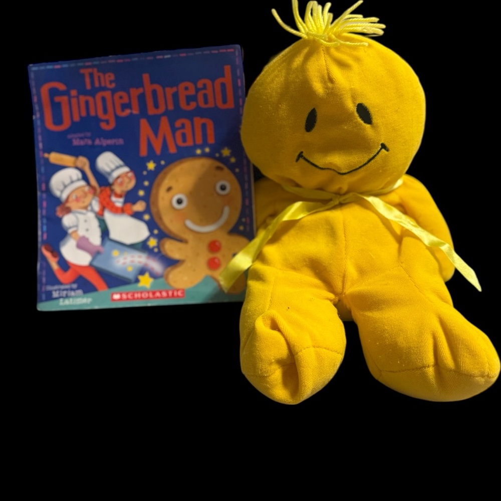 Scholastic Bright Yellow Gingerbread Plush